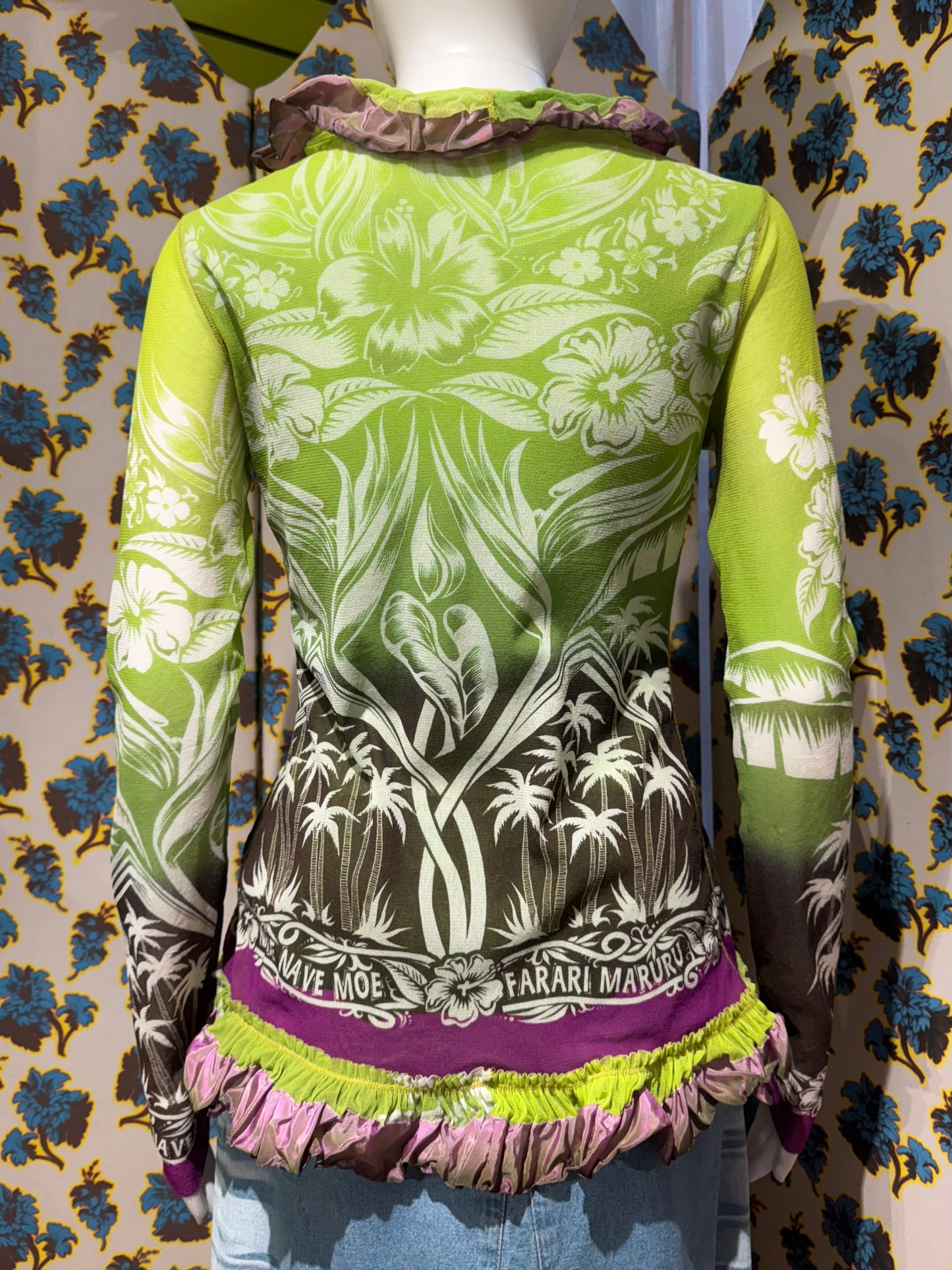 Jean Paul Gaultier Tropical Mesh Top