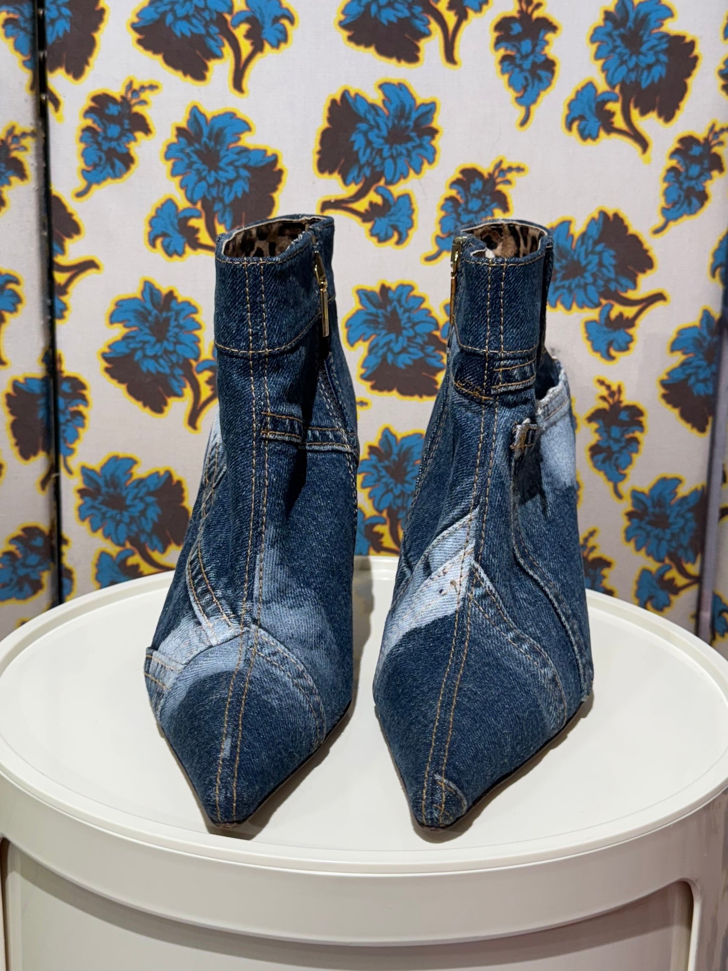 Dolce & Gabbana F/W 2001 Denim Booties 40