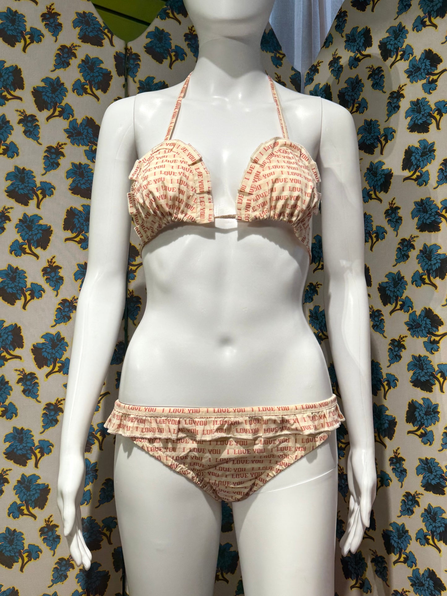 Chloé S/S 1999 I Love You Bra and Undies Set