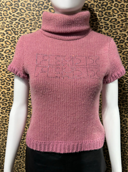 Fendi Crystal Knit Turtleneck