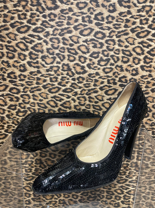 Miu Miu F/W 1997 Sequin Pumps 36.5