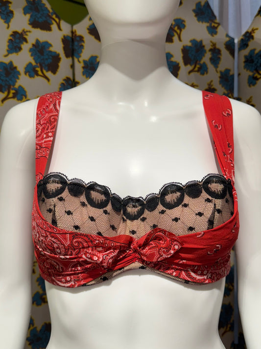 Chantal Thomass Red Bandana Bra