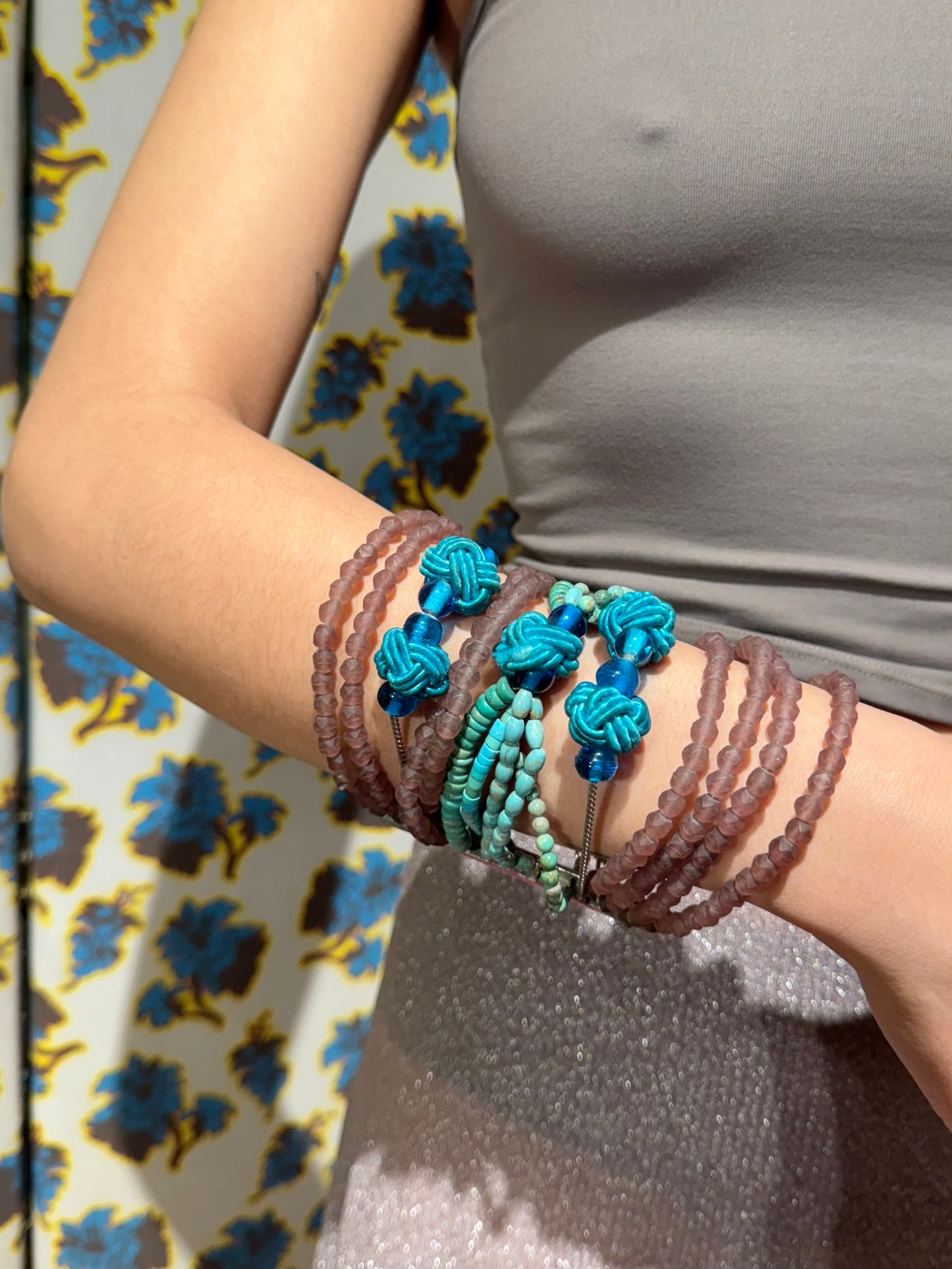 Dior 1998 Turquoise Beaded Bracelet