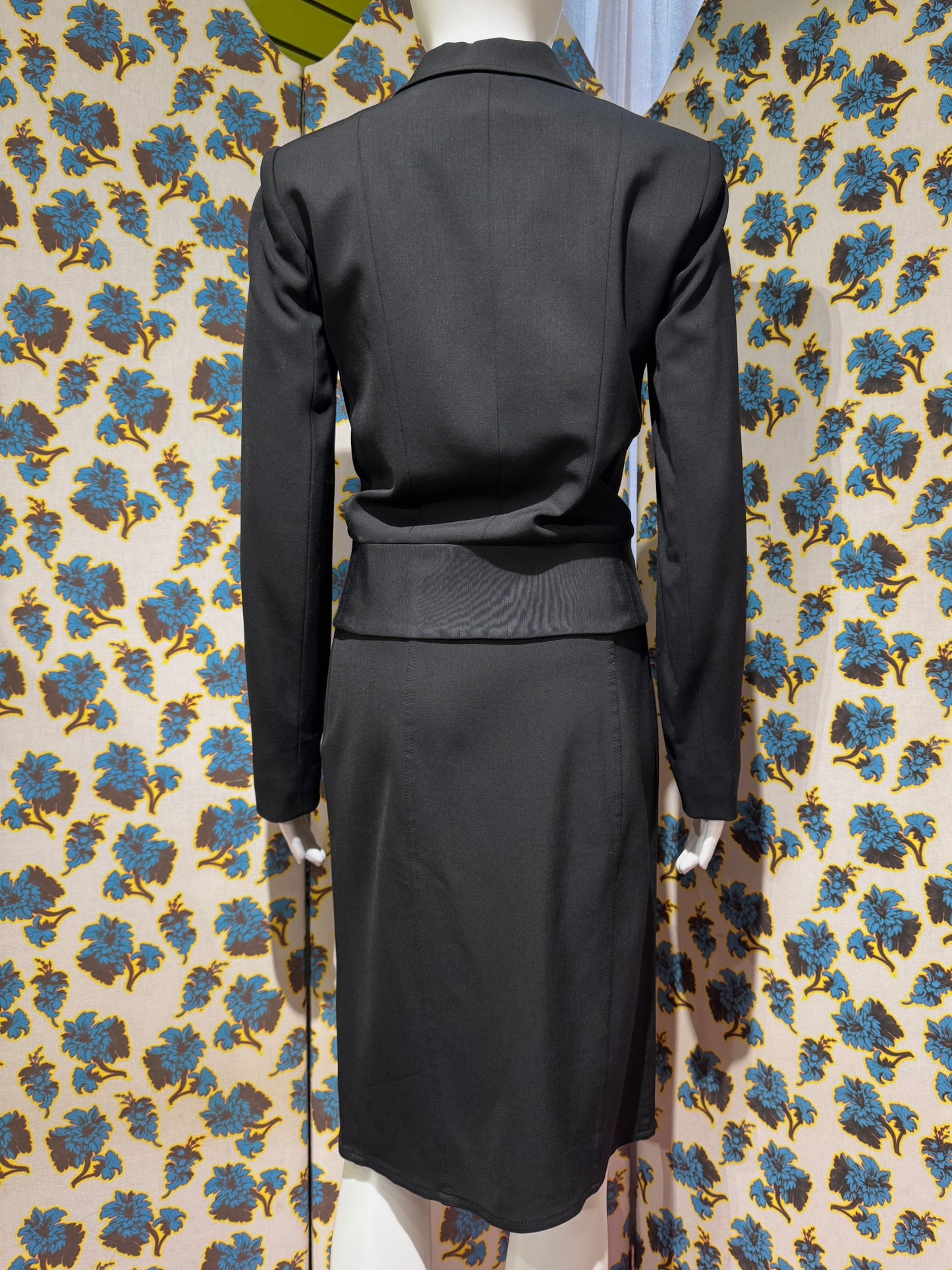 Dior S/S 2002 Black Skirt Suit