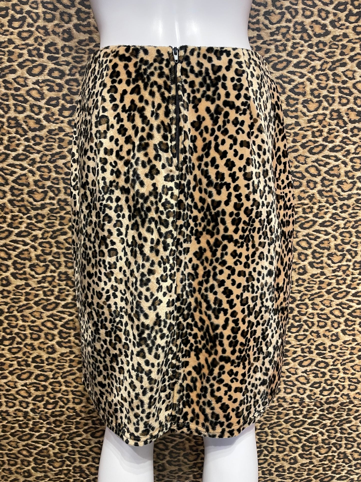 Early 1990’s Cheetah Velvet Skirt