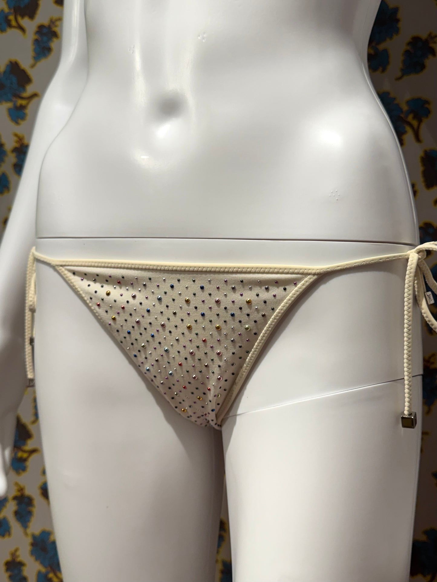 Louis Vuitton White Rainbow Stud Bikini