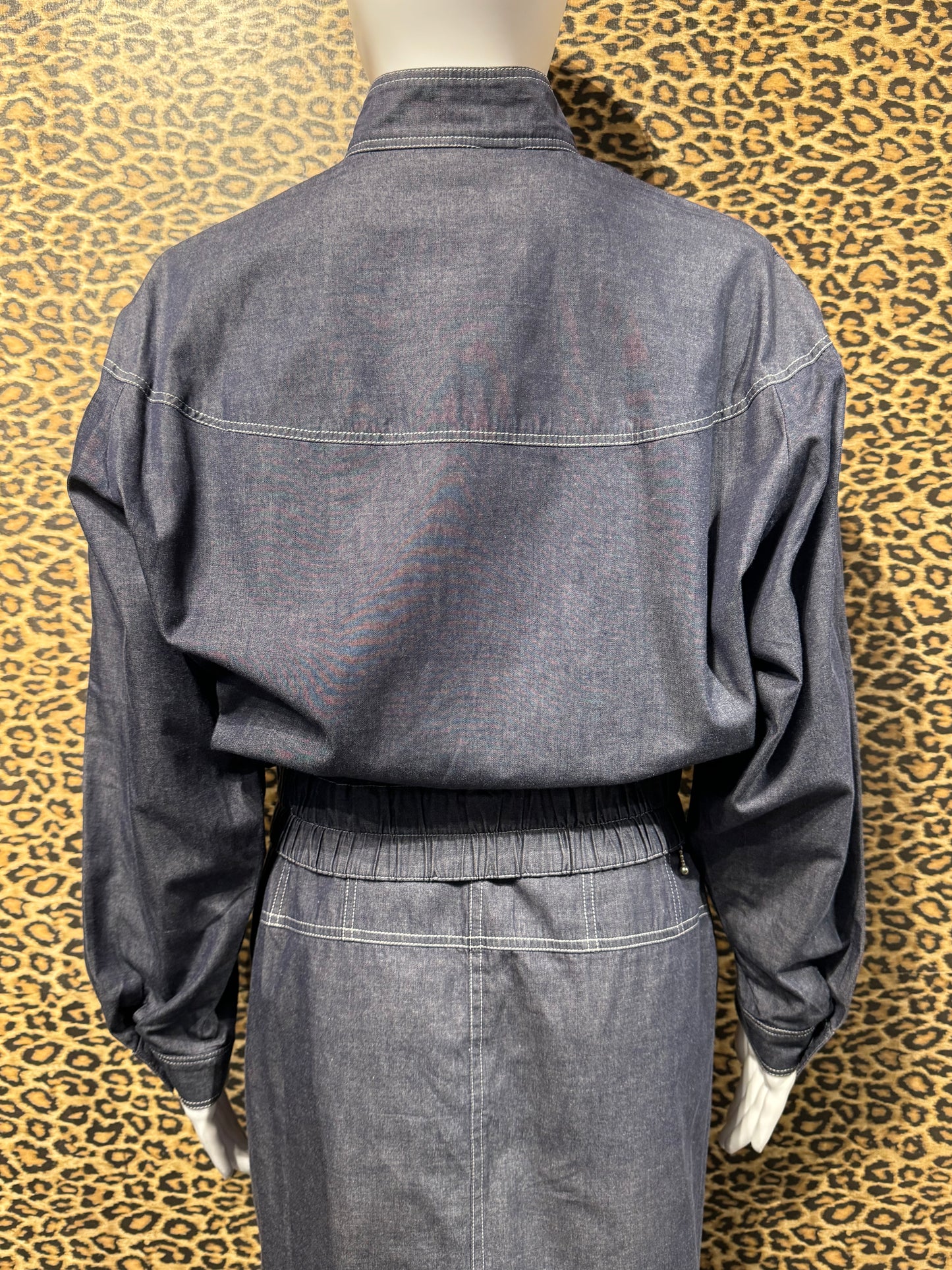 Courrèges Denim Bomber & Skirt Set