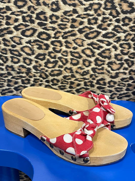 Miu Miu Polka Dot Clogs 37.5