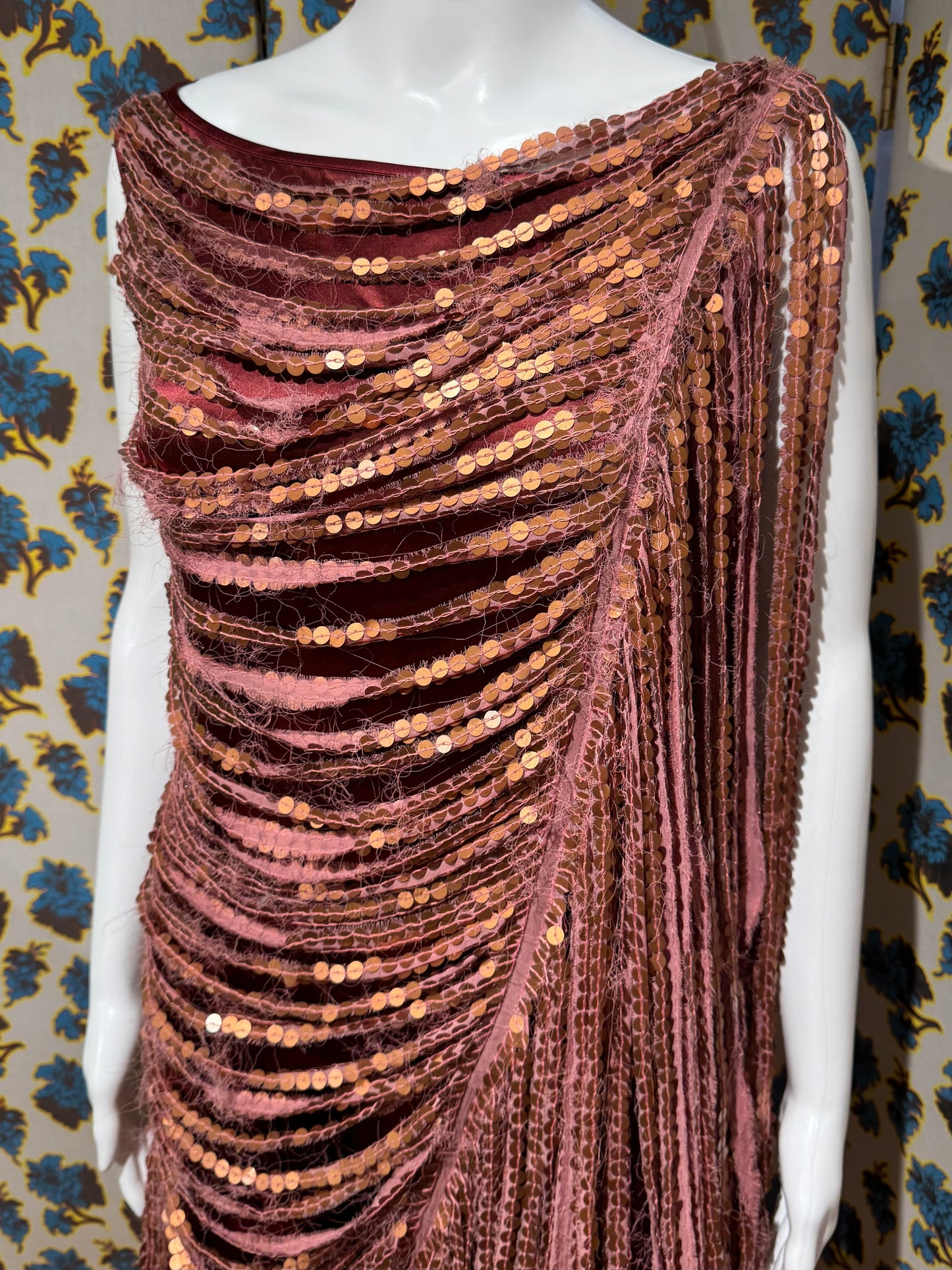 La Petite Salope Copper Sequin Dress