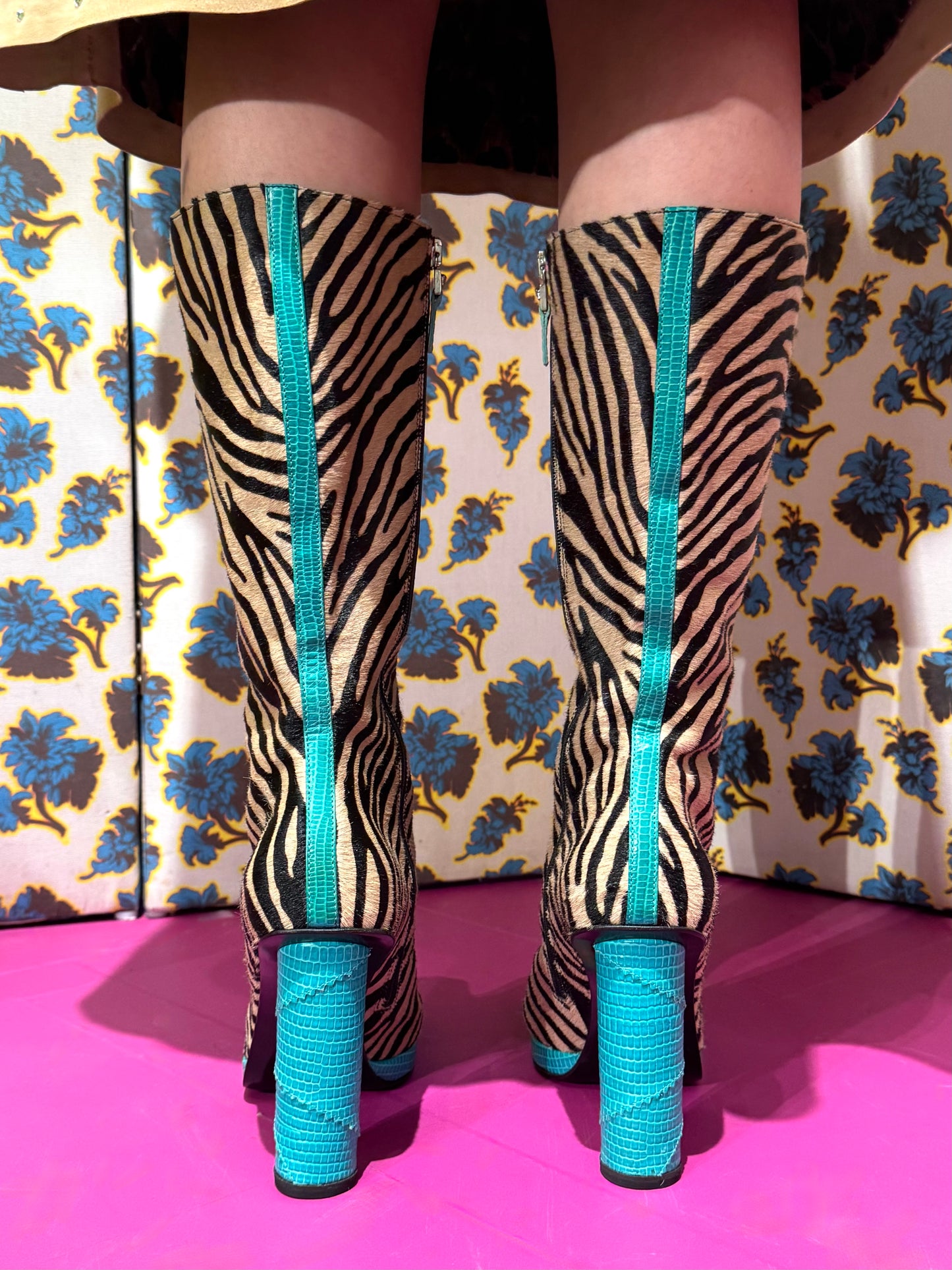 Gianni Versace F/W 1999 Tiger Boots