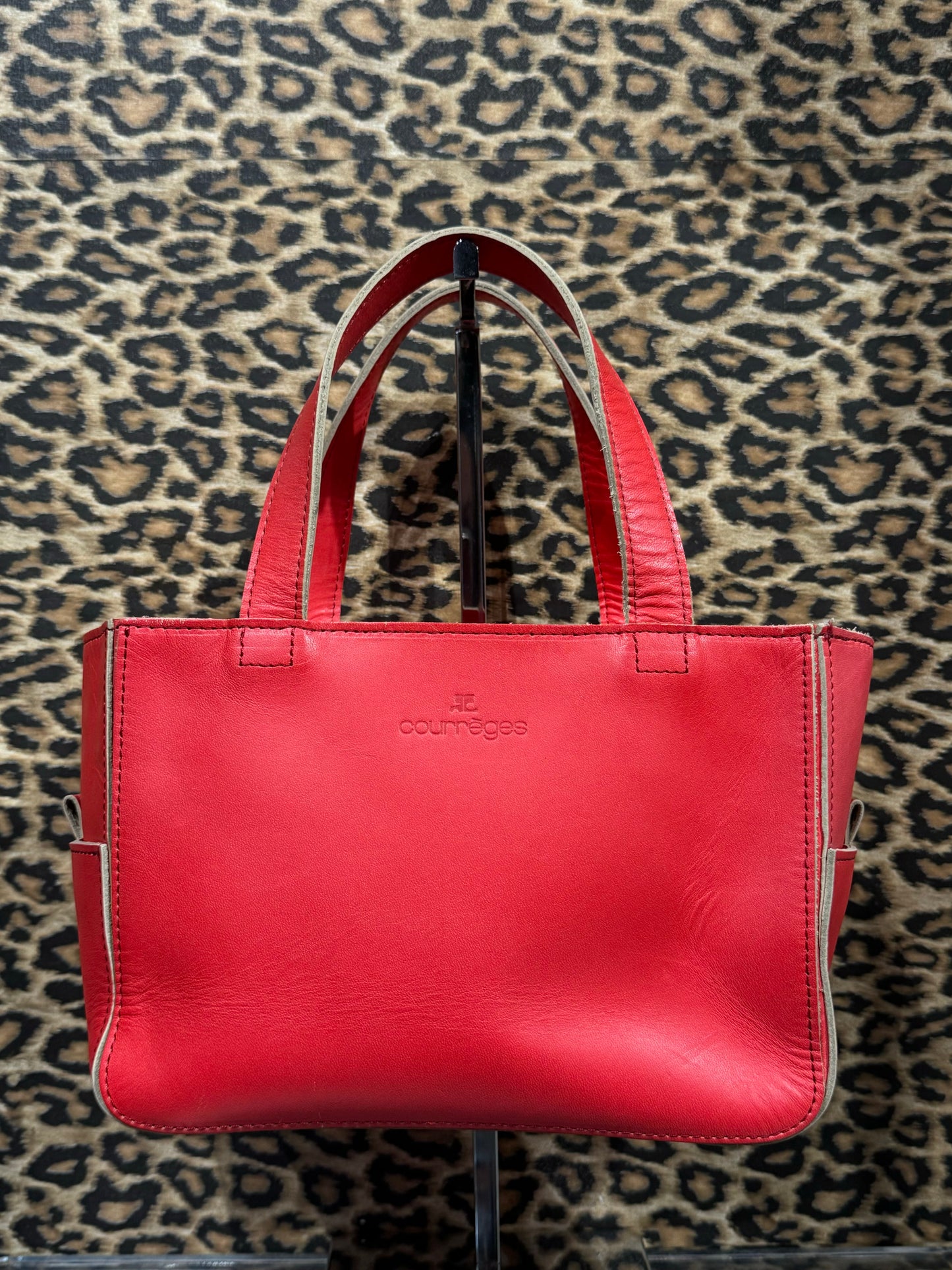 Courrèges Red Leather Mini Bag