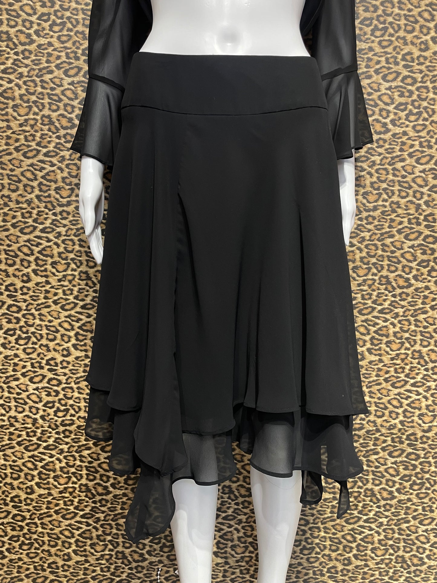1990’s Black Beaded Skirt Set