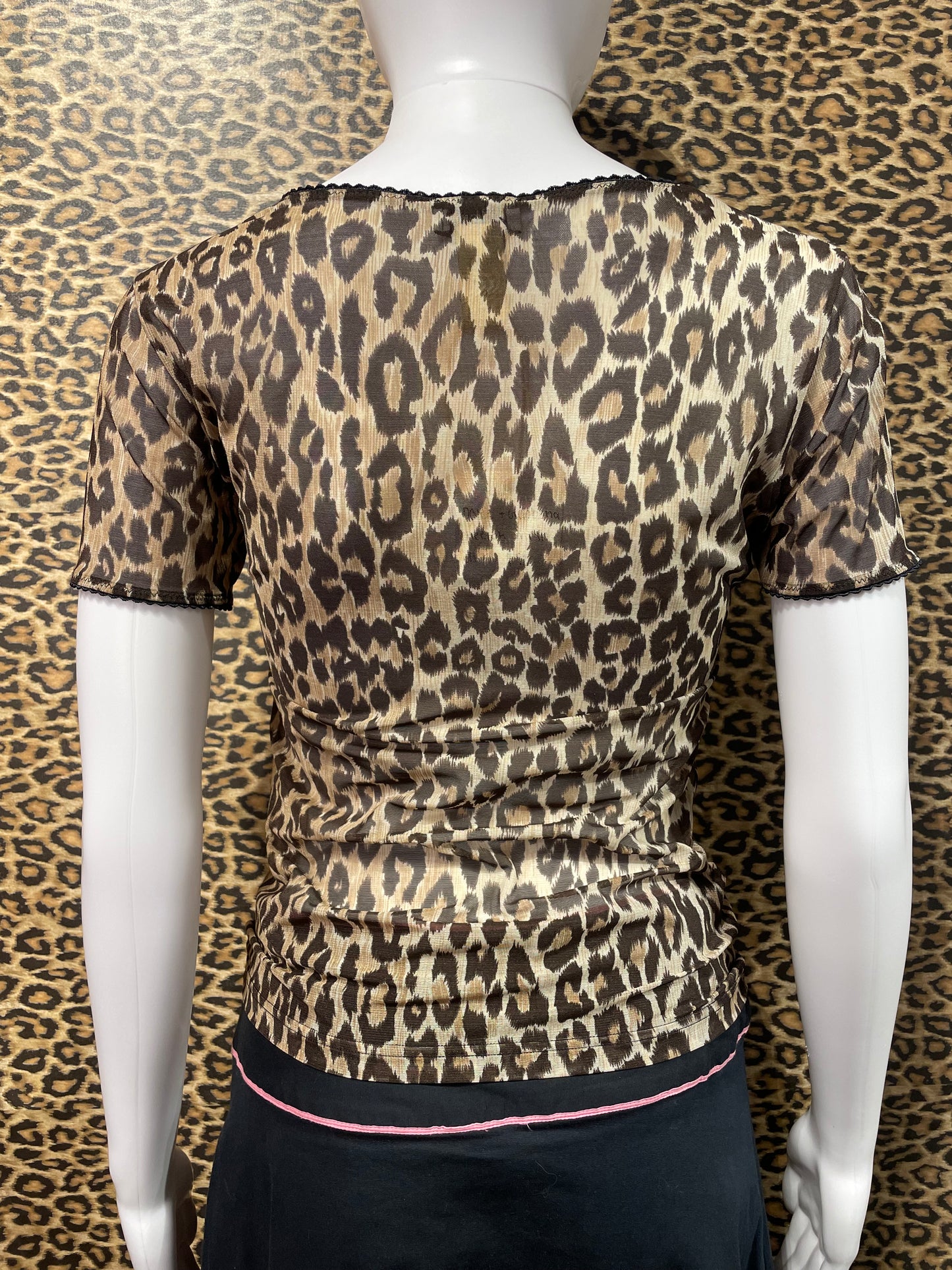 Dolce & Gabbana Cheetah Mesh Top