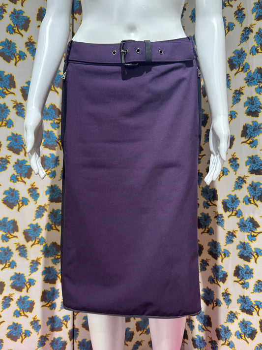 Prada Sport Purple Belted Skirt