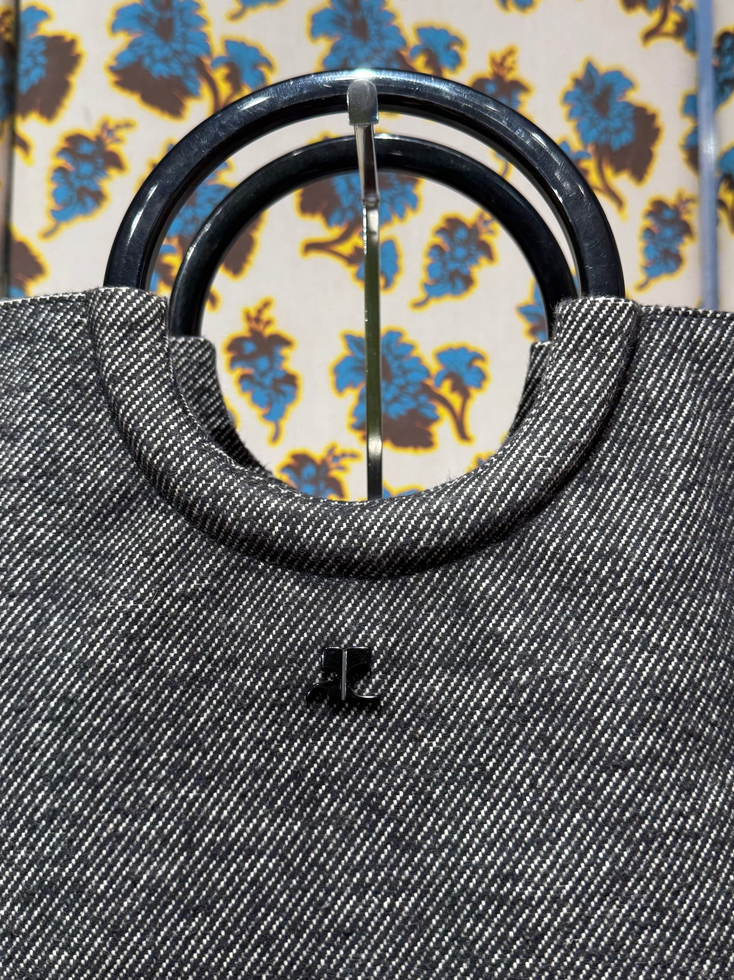 Courréges Grey Canvas Bag