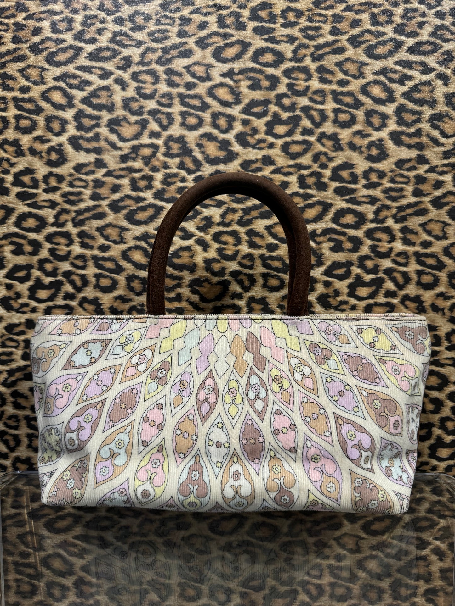 Emilio Pucci Corduroy Mini Tote