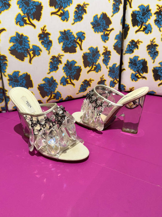 Prada S/S 2010 Chandelier Mules