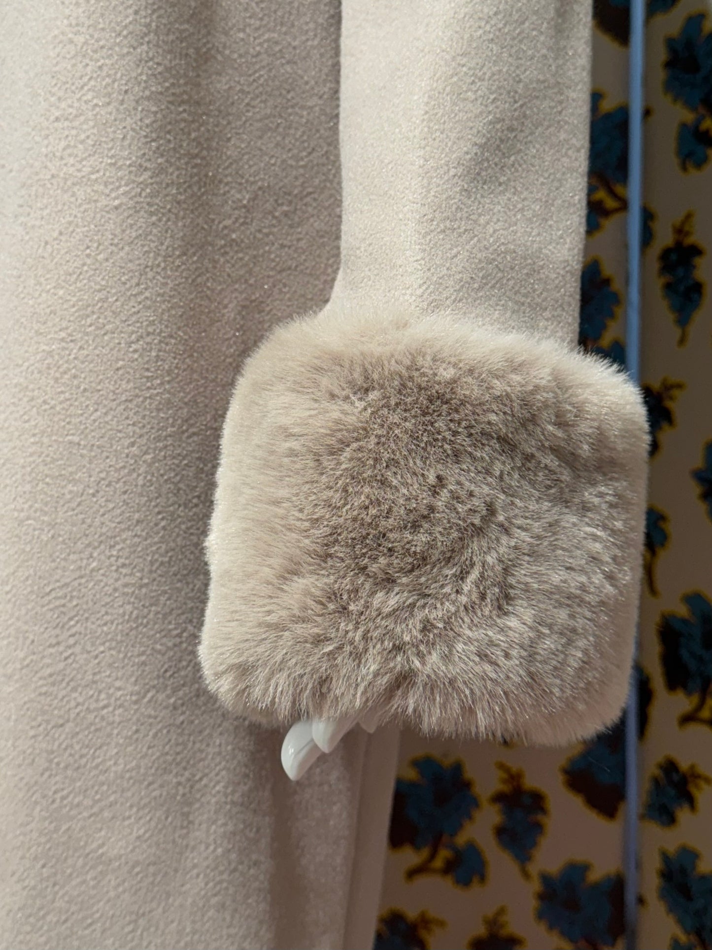 Vivienne Westwood Lilac Fur Trim Coat