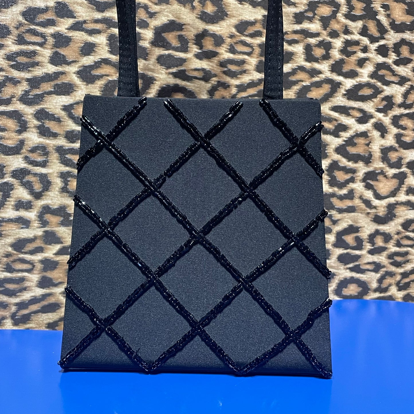 Y2K Black Beaded Mini Bag