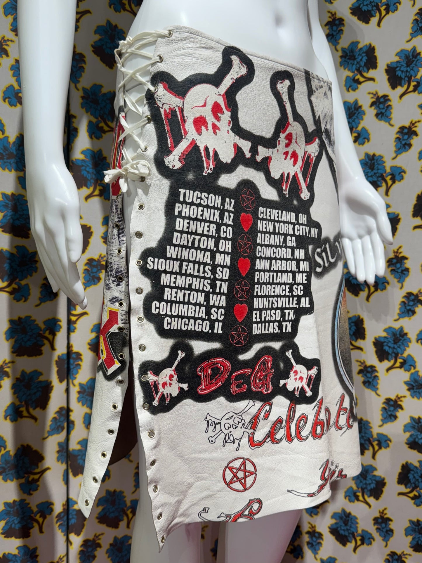D&G F/W 2001 Leather Rock Skirt