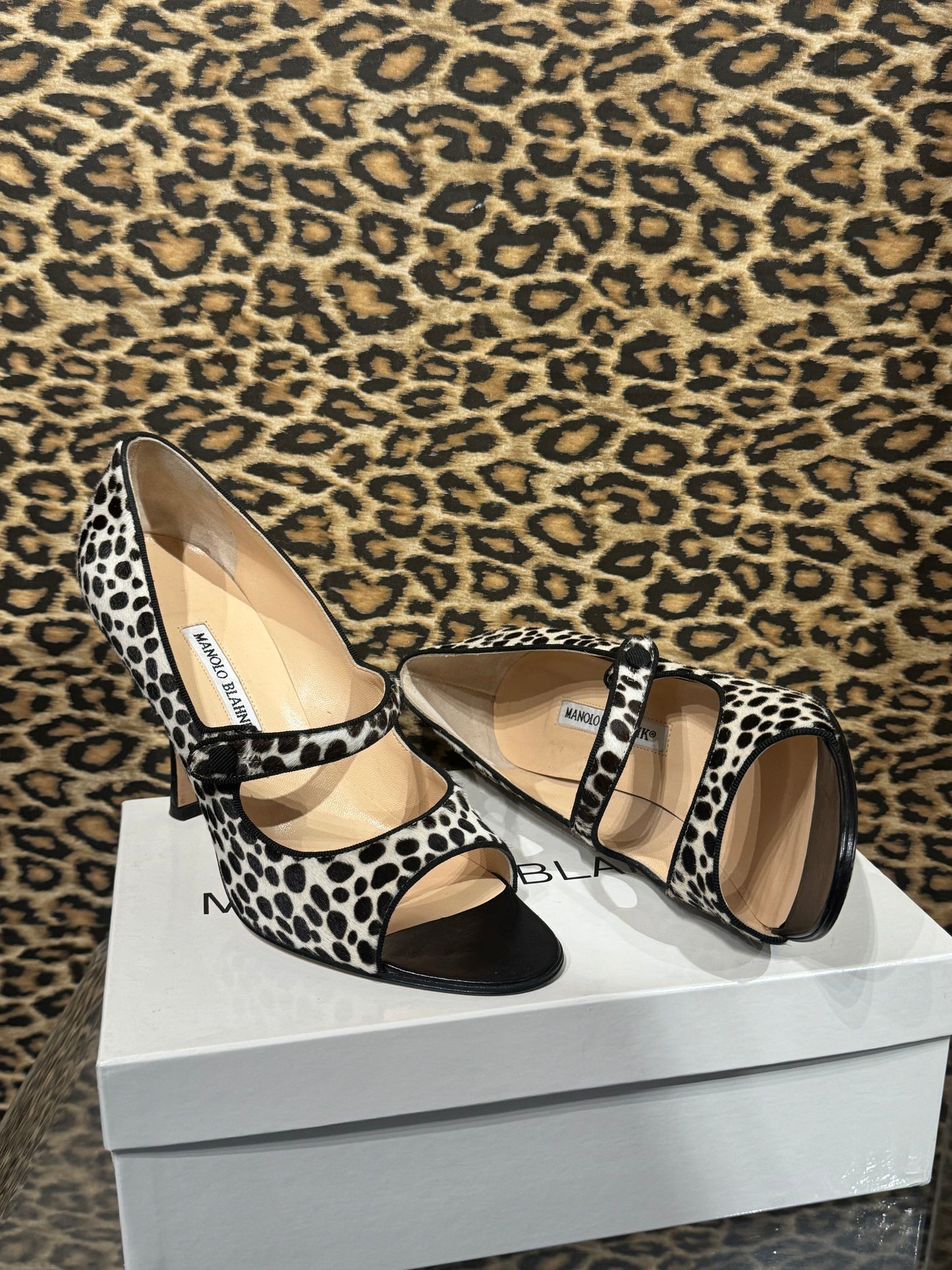 Manolo Blahnik Pony Hair Mary Jane’s 40