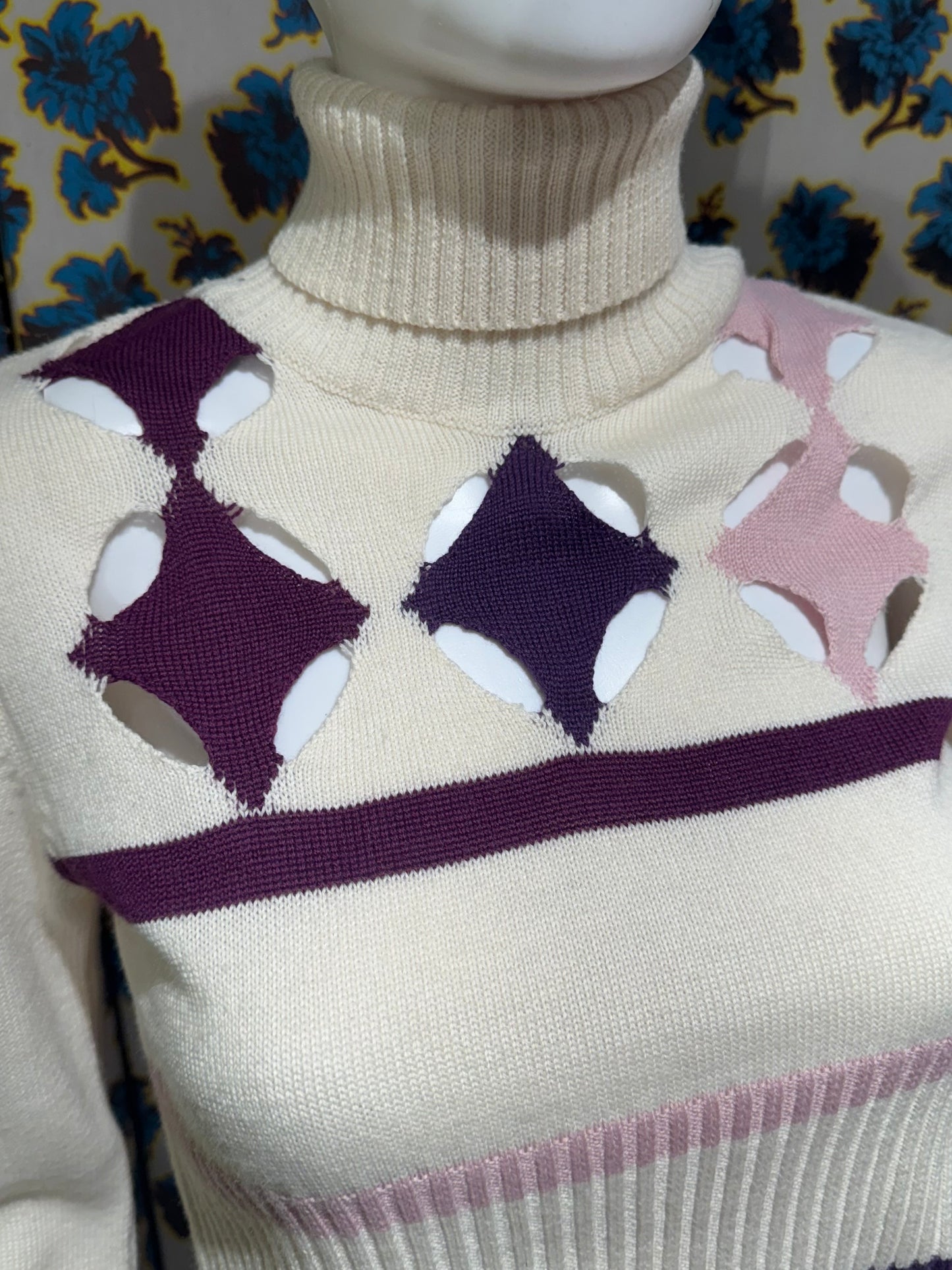 Versace Jeans Cut Out Turtleneck