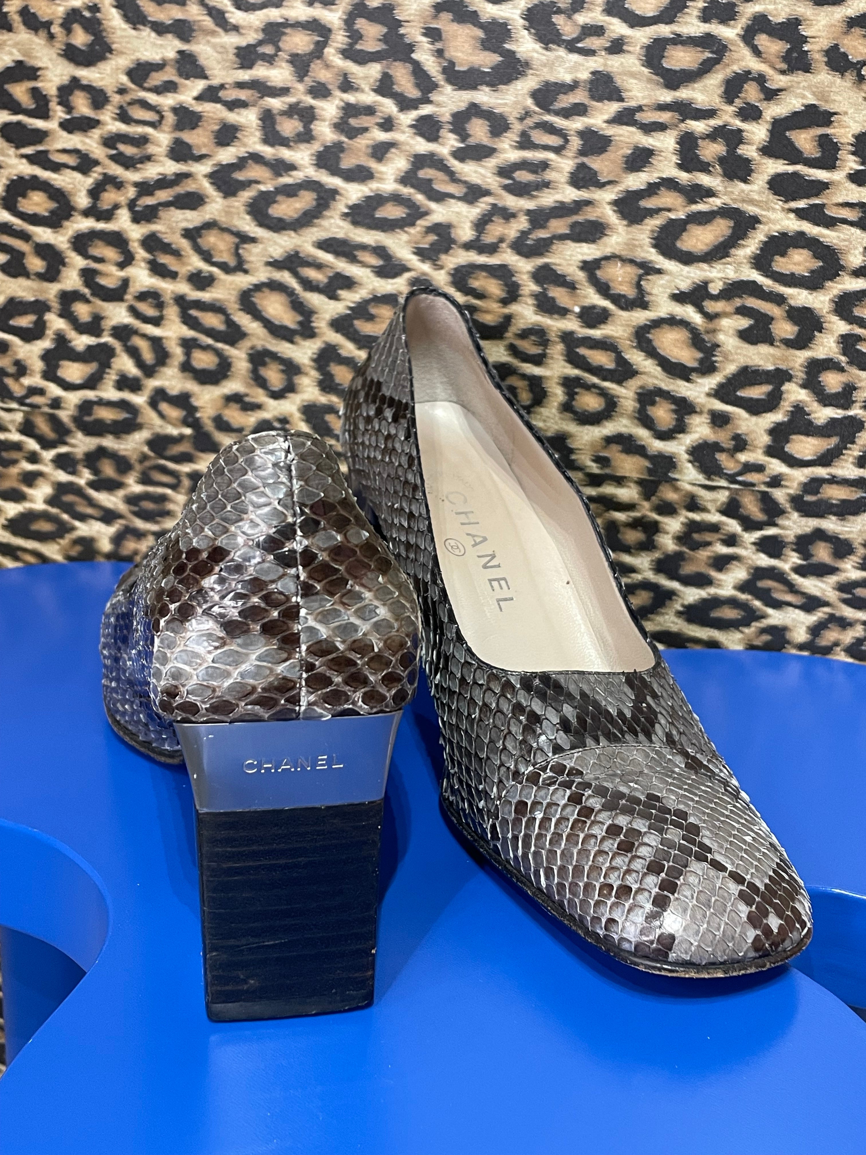 Chanel Python Pumps 39 – Reservations Only Vintage