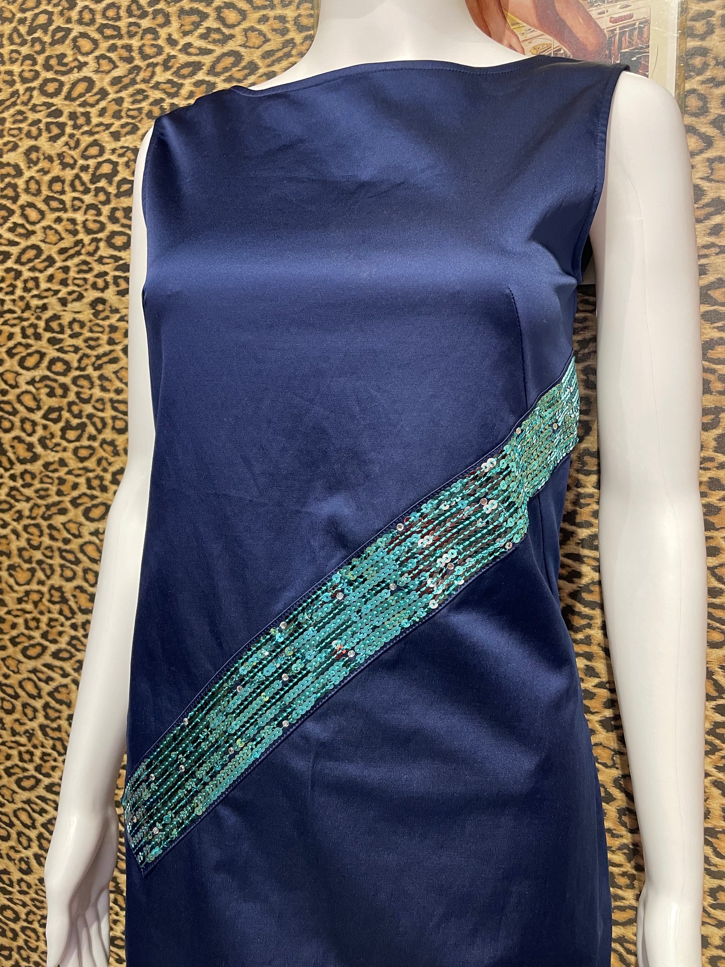 Versace Jeans Blue Sequin Dress