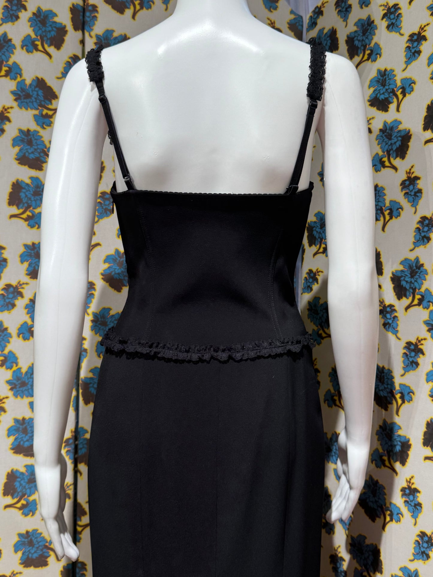 Moschino Cheap and Chic Black Corset Gown