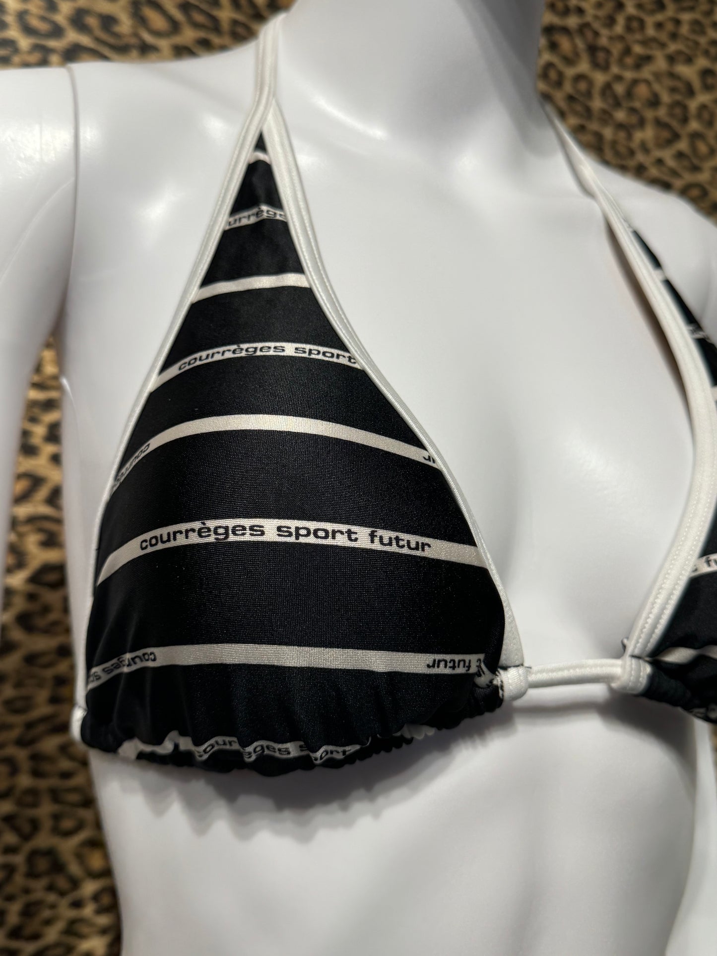 Courrèges Sport Black and White Bikini