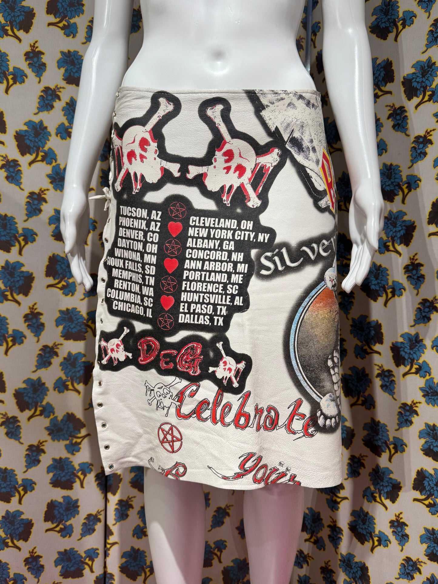 D&G F/W 2001 Leather Rock Skirt