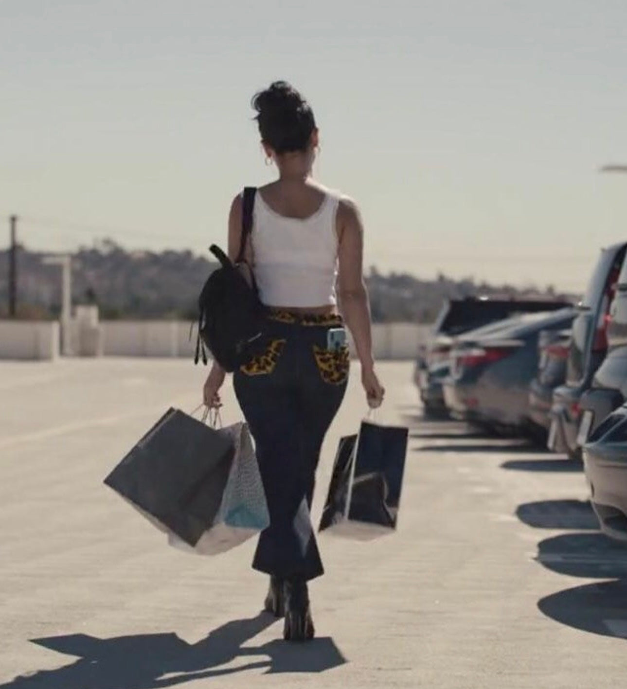 D&G Ponyhair Denim Mini Skirt