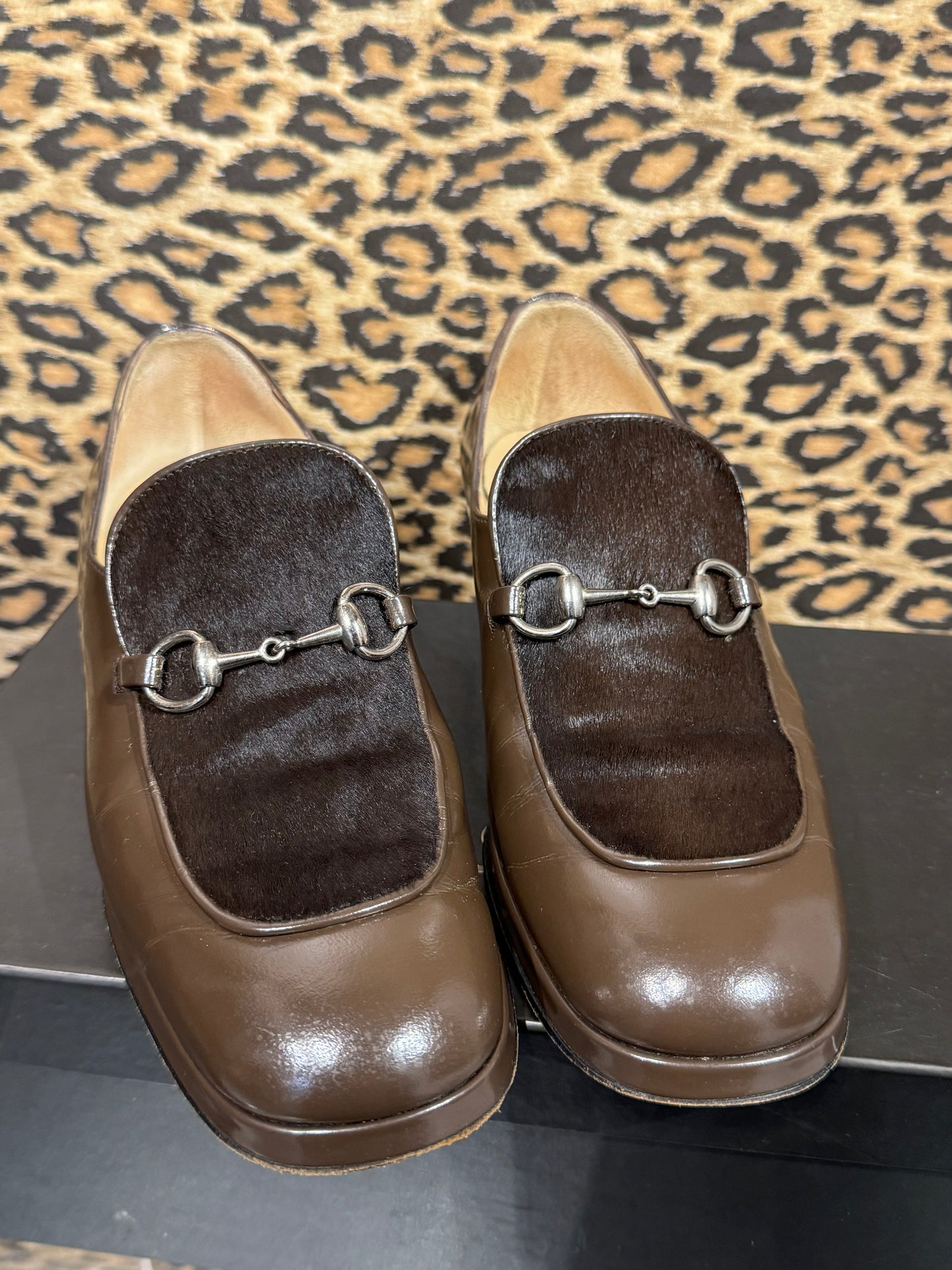 Gucci Pony Hair Loafers 36.5