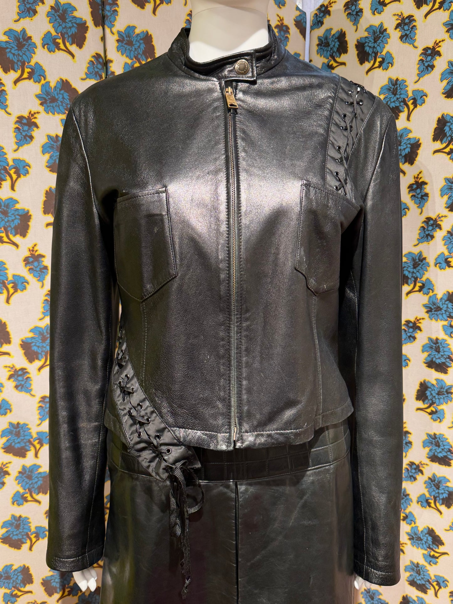 D&G S/S 2002 ‘Virginia Panthers’ Leather Jacket
