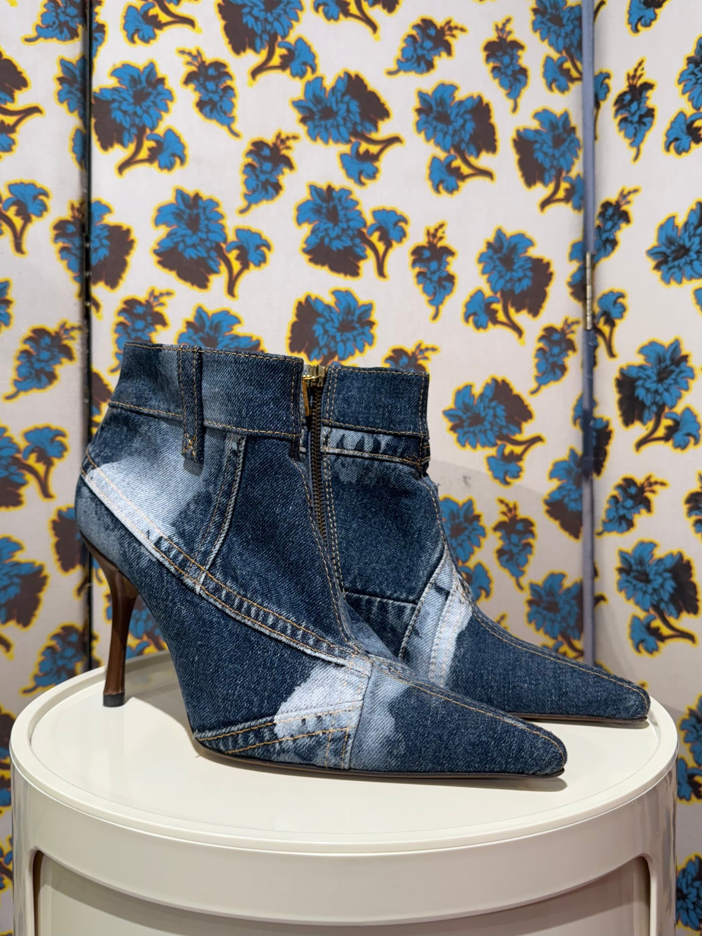 Dolce & Gabbana F/W 2001 Denim Booties 40