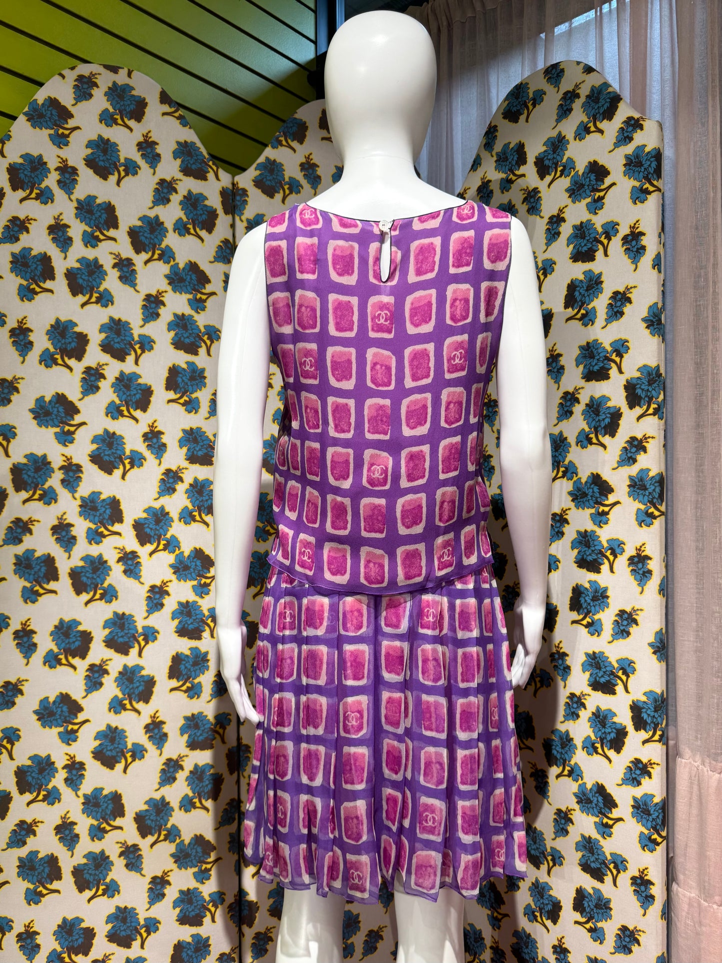 Chanel S/S 2001 Watercolor Skirt Set