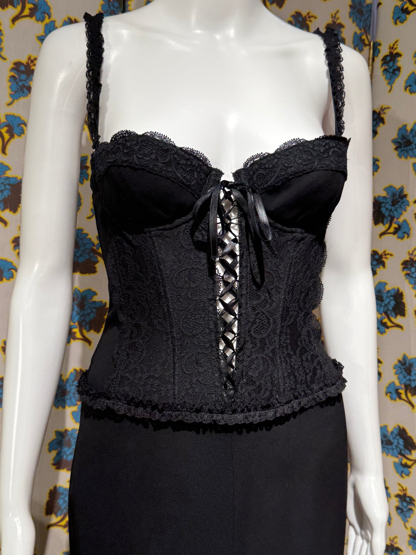 Moschino Cheap and Chic Black Corset Gown