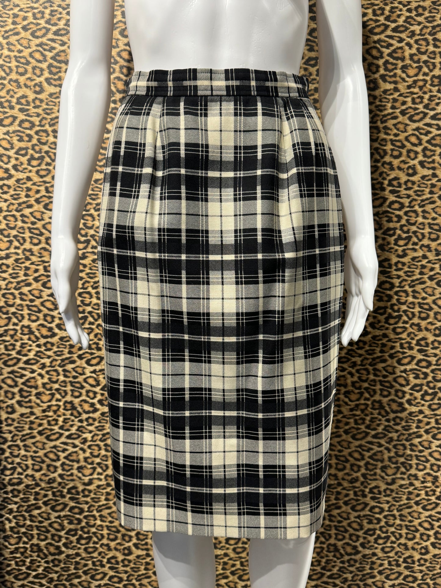 Courrèges Black and White Plaid Set