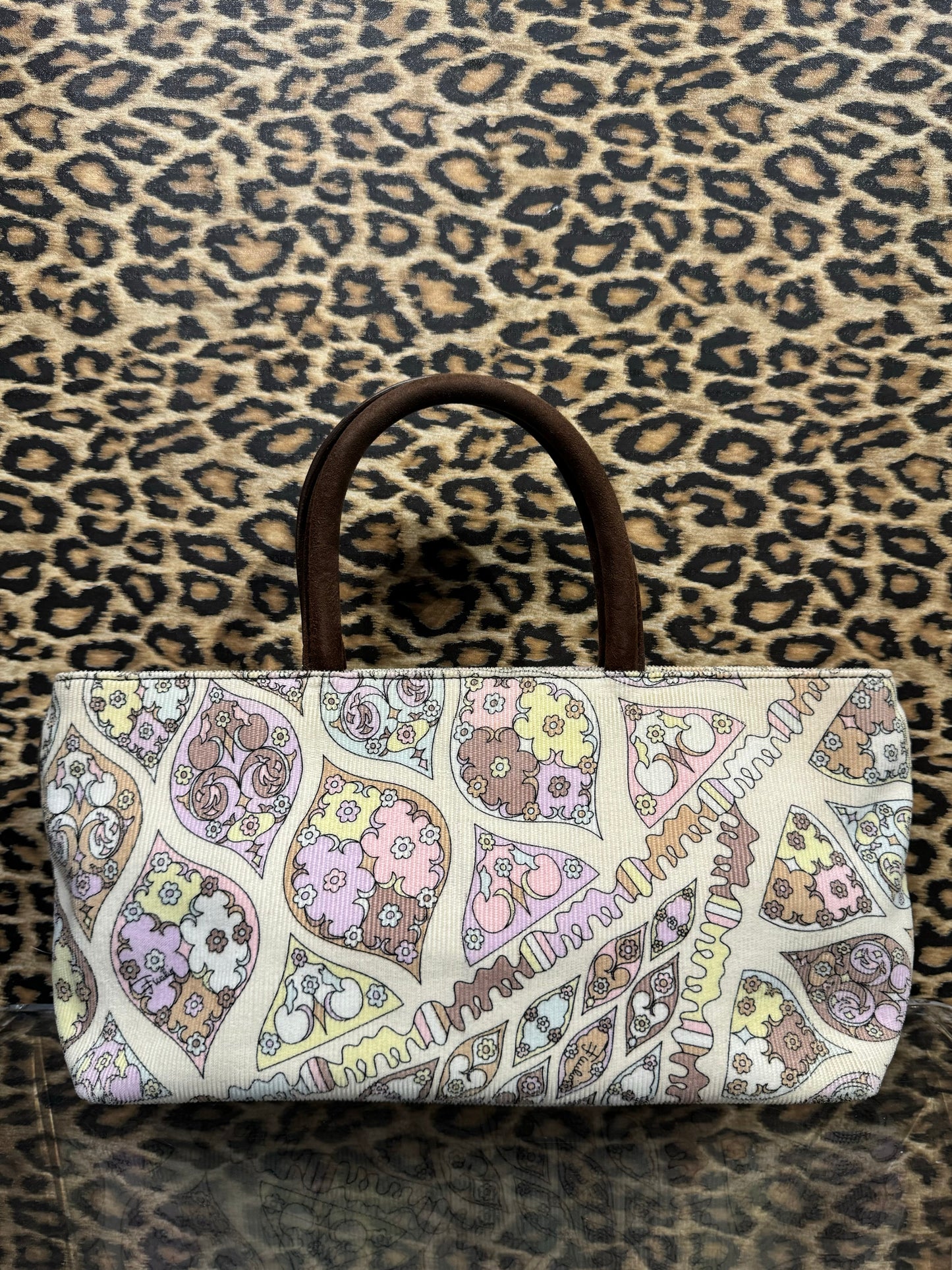 Emilio Pucci Corduroy Mini Tote