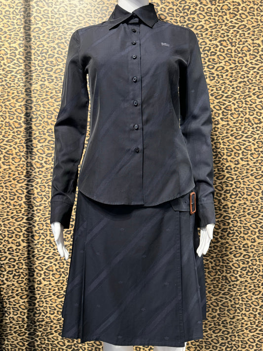 Burberry Blue Label Navy Skirt Set