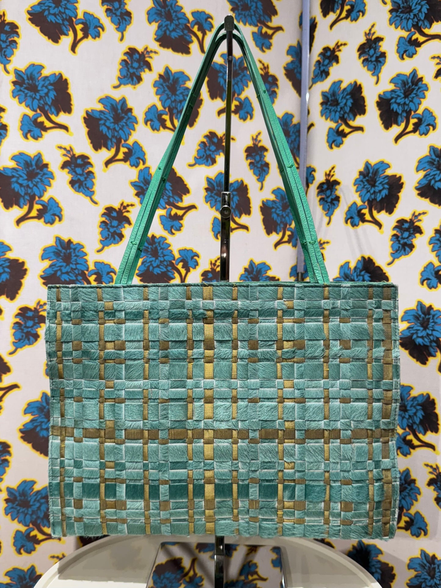 Bottega Veneta S/S 2000 Ponyhair Woven Bag