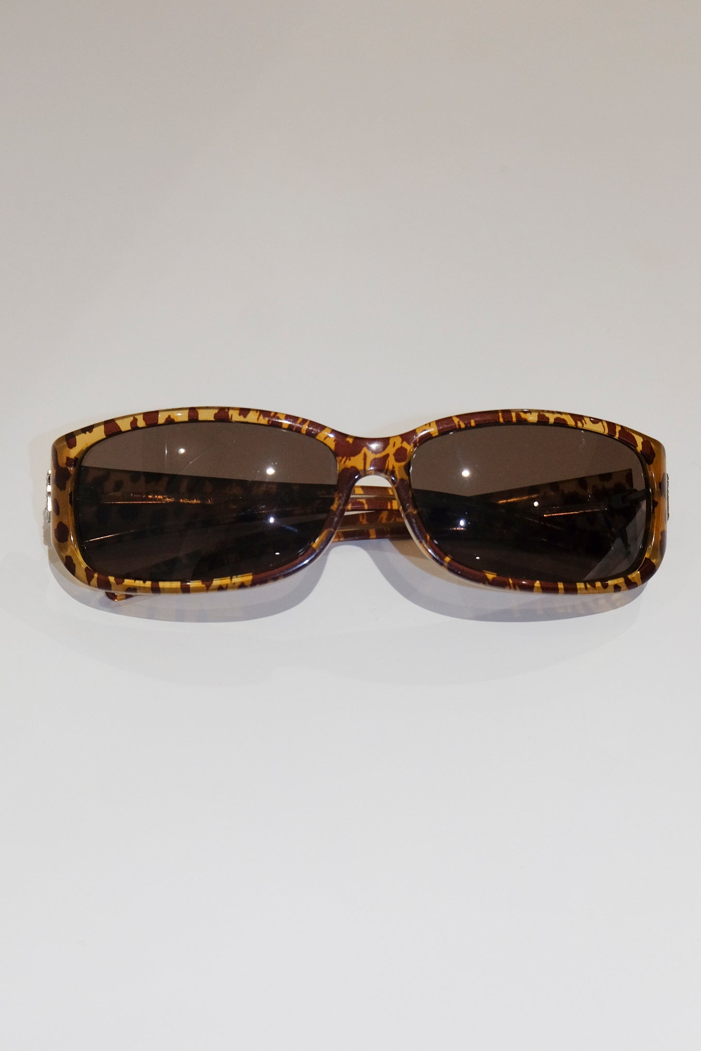 D&G Leopard Rhinestone Sunglasses
