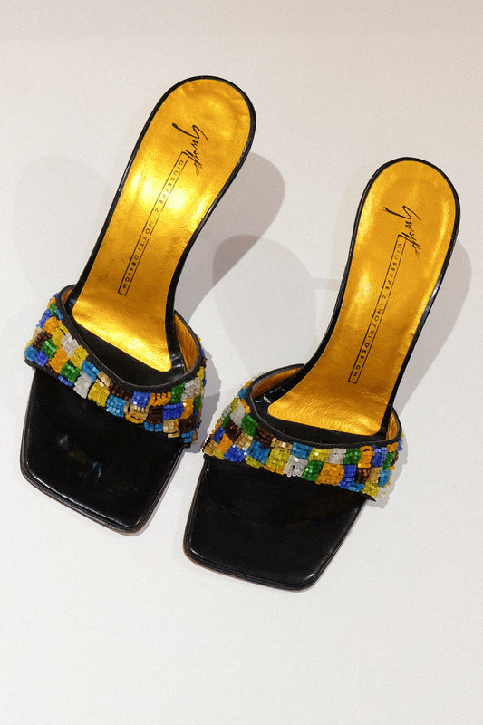 Guiseppe Zanotti Beaded Sandals