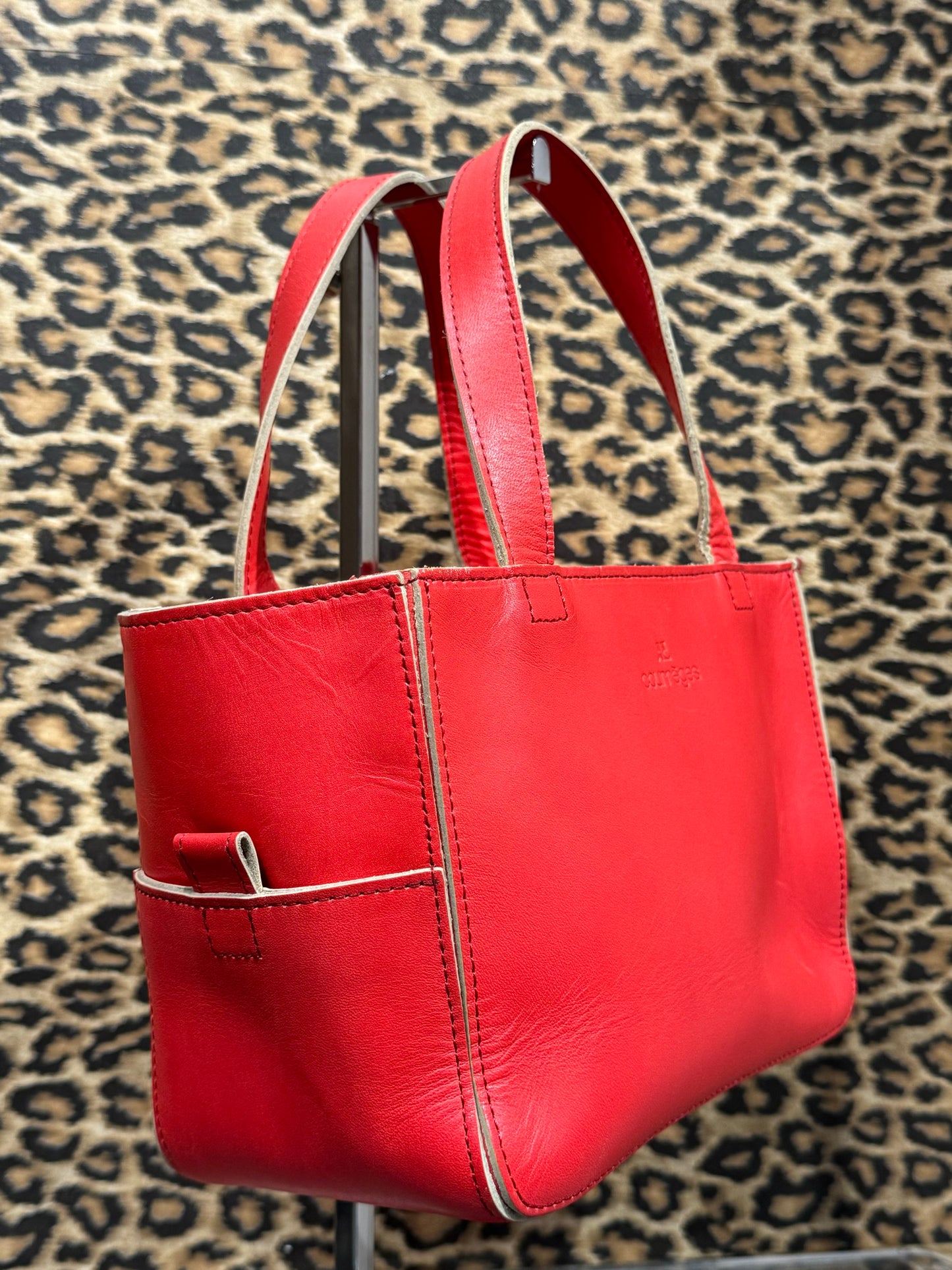 Courrèges Red Leather Mini Bag