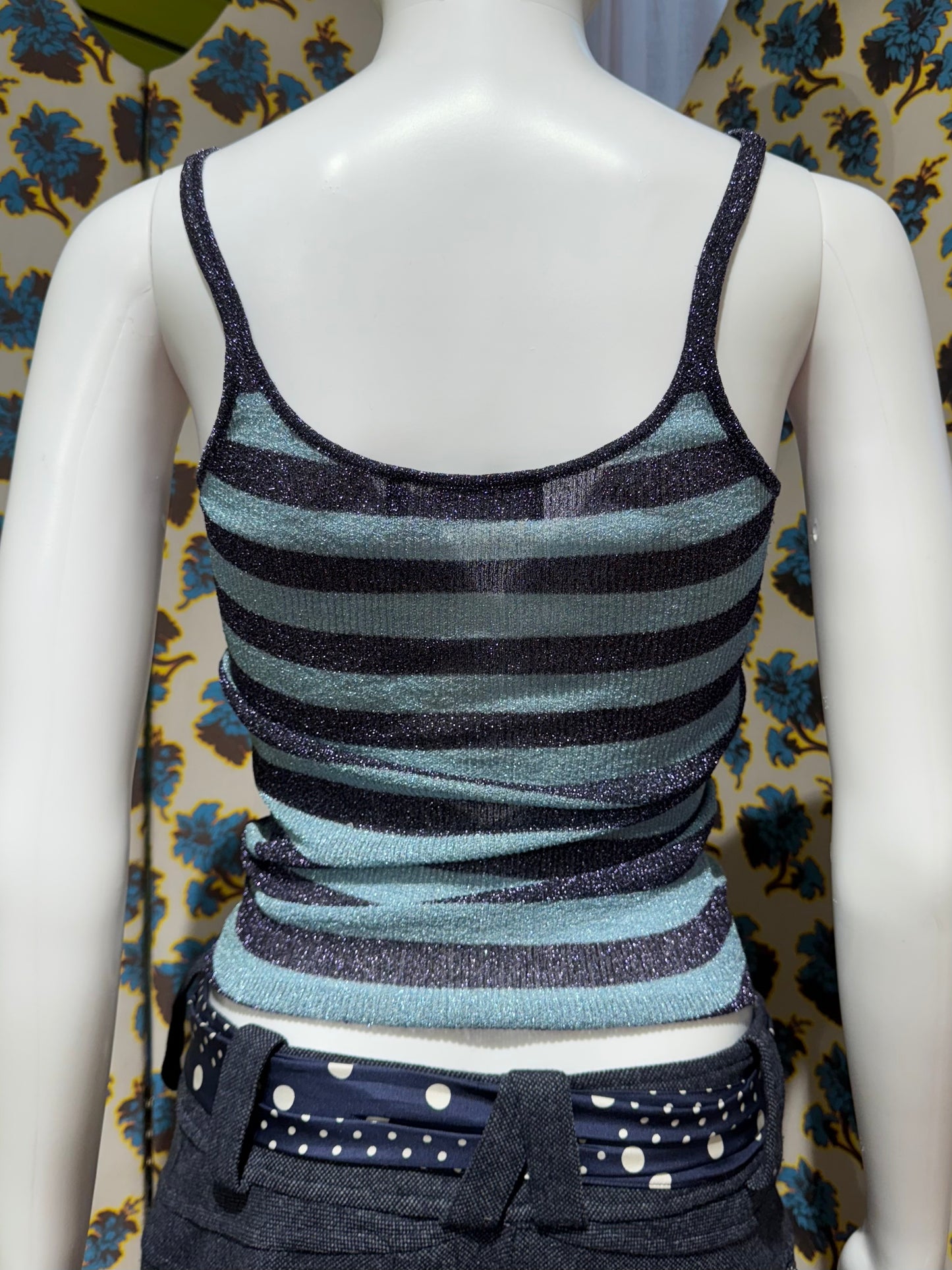 Dolce & Gabbana F/W 2000 Blue Striped Tank