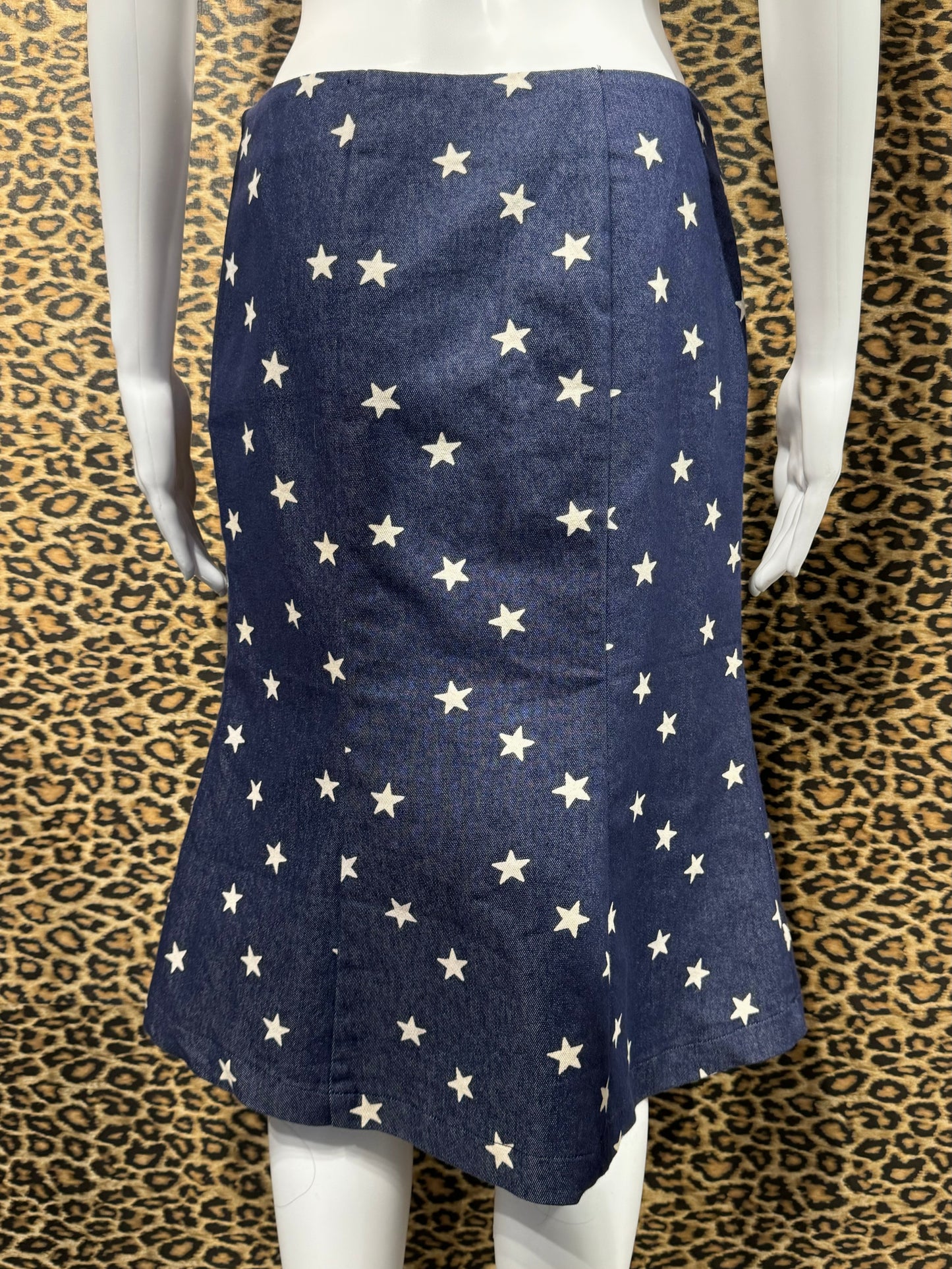 Betsey Johnson Denim Star Skirt