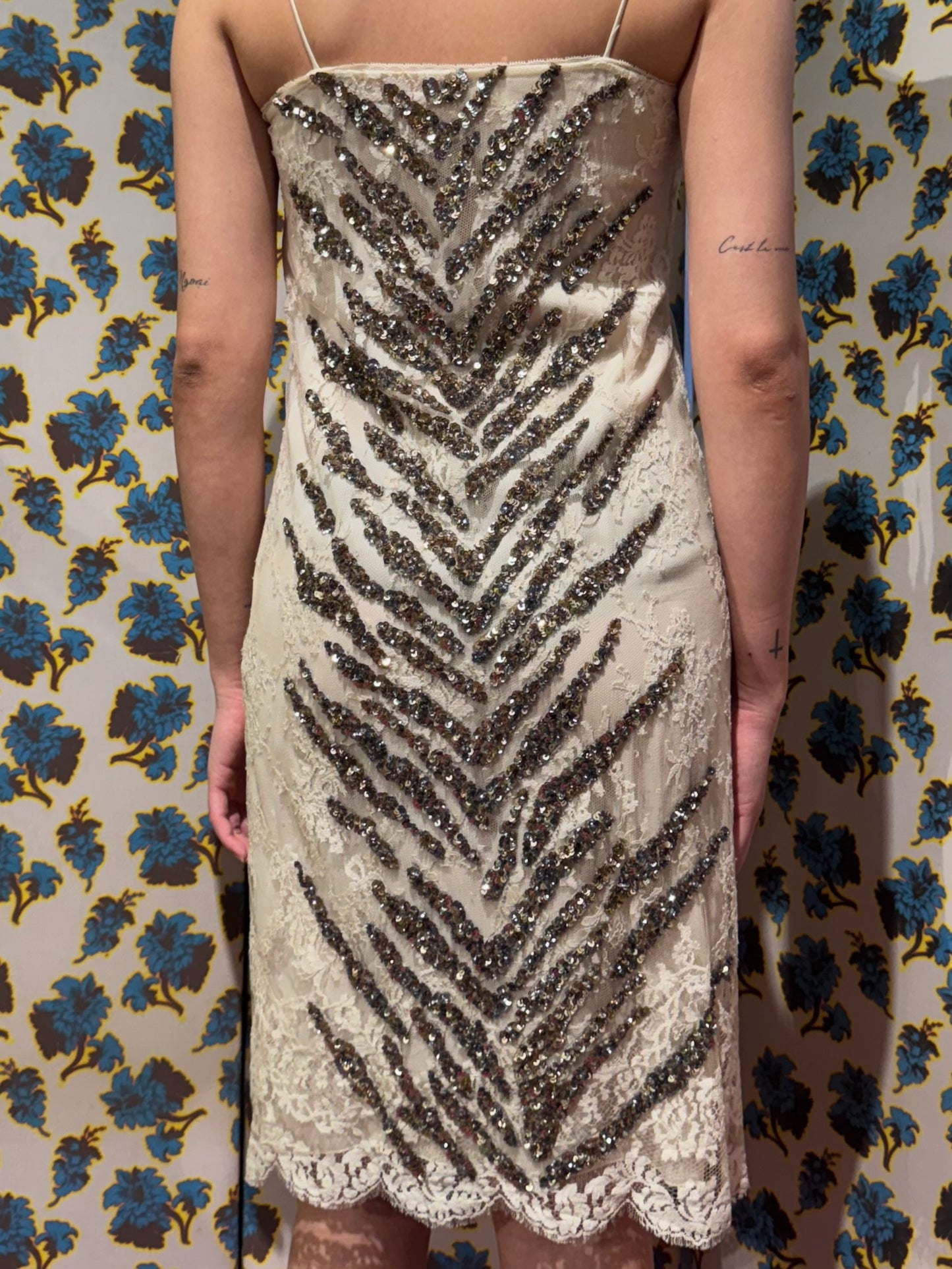 Valentino S/S 2007 Sequin Zebra Dress