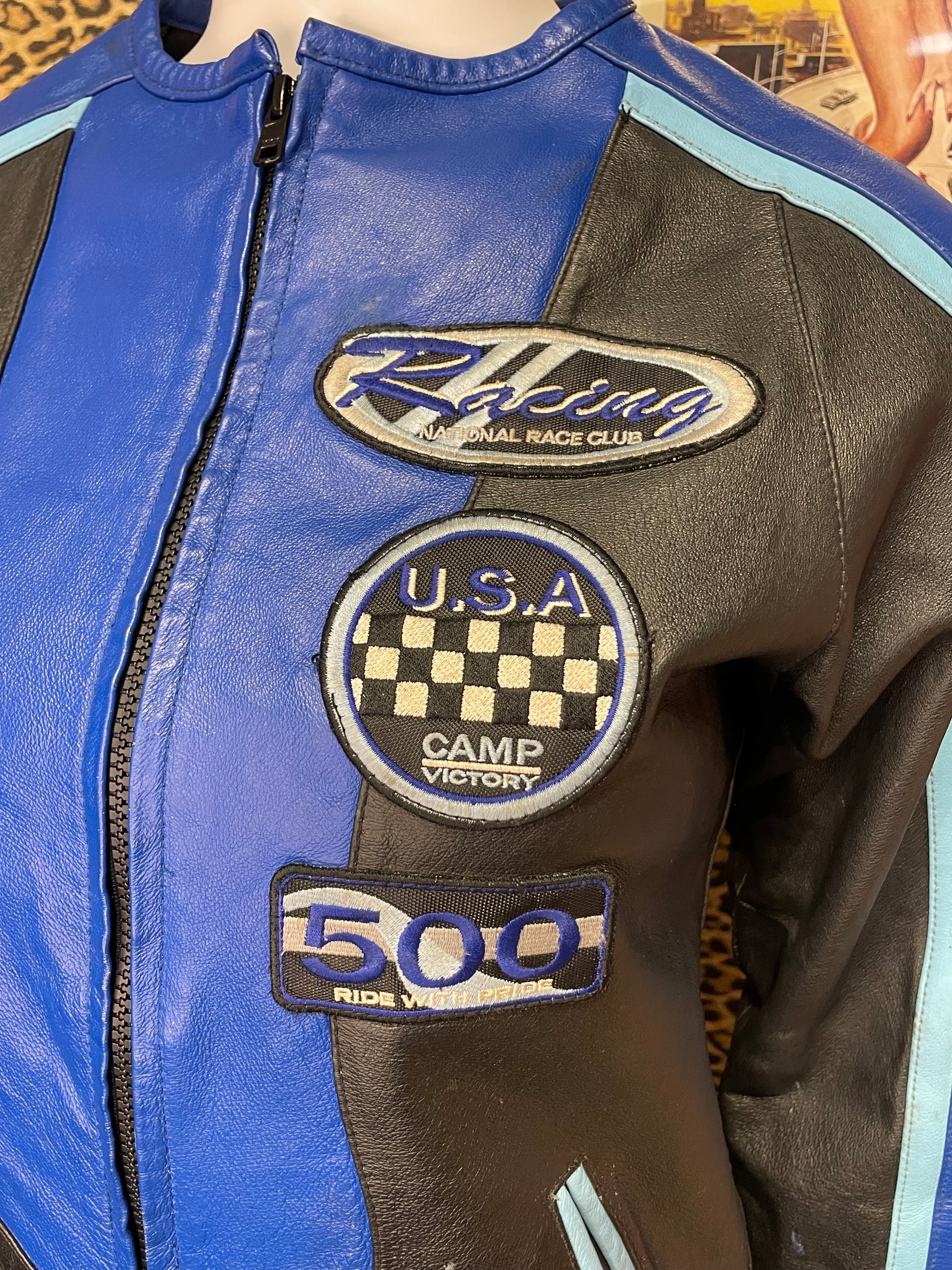 1990’s Italian Leather Racing Jacket – Reservations Only Vintage