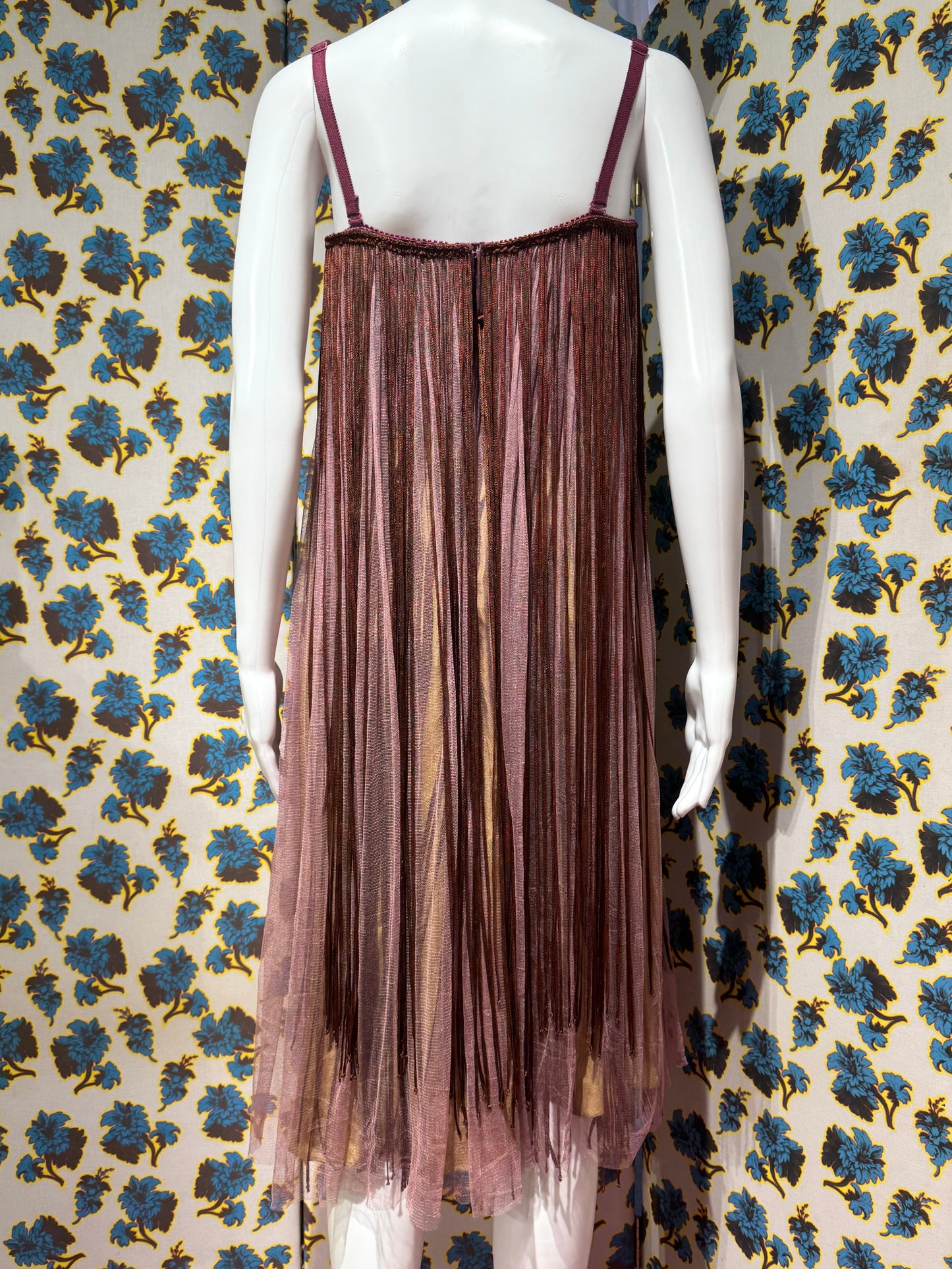 La Petite Salope Mauve Fringe Corset Dress