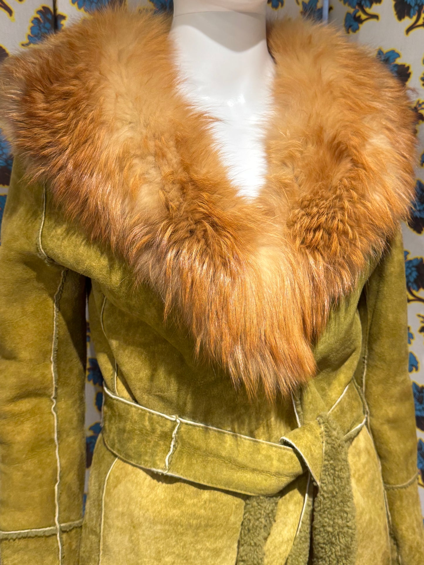 Dolce & Gabbana F/W 2000 Green Shearling Jacket